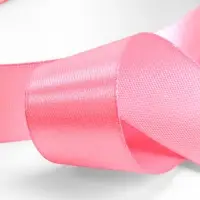 Лента атласная, 25 мм, 23&plusmn;1 м, насыщенно-розовая