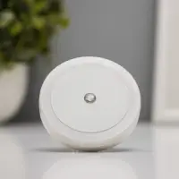 Ночник &laquo;Круг&raquo; LED реагирует на темноту, белый 6.5&times;6.5&times;5 см RISALUX