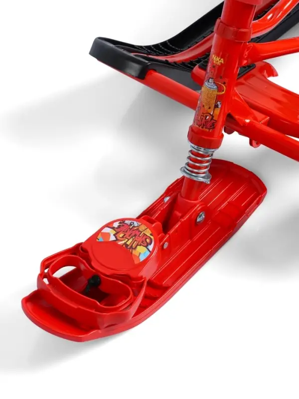 Снегокат &laquo;Тимка спорт 4-1 Граффити&raquo;, ТС4-1/GR, со спинкой и ремнём безопасности