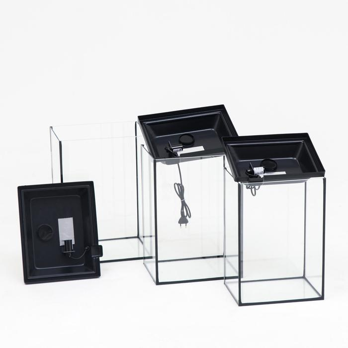 Комплект аквариумов Комплект аквариумов "Матрёшка" - 3 шт, с крышками, Колонна, 24 л, 30 л, 36 л