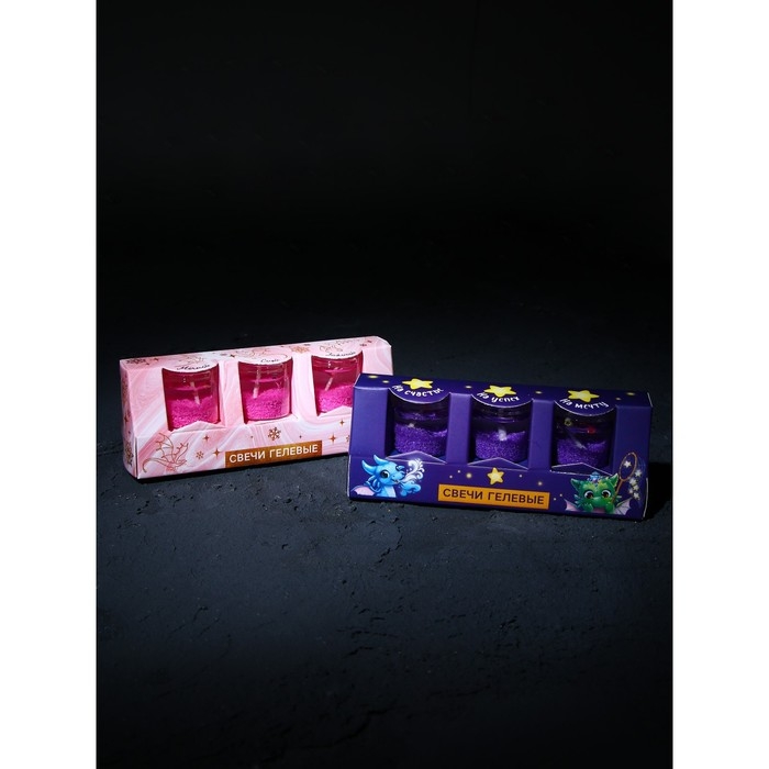 Свечи на Новый Год, гелевые «Новогодняя коллекция: С новым годом», 6 шт , 2,5 х2,5 х 2,5 см Свечи на Новый Год, гелевые «Новогодняя коллекция: С новым годом», 6 шт , 2,5 х2,5 х 2,5 см