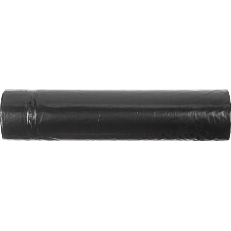 Мешки для мусора ПВД 120л 30мкм 10шт/рул черн 70х110см, с завязк