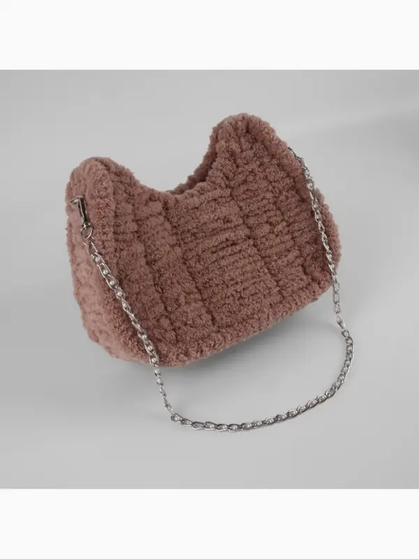 Канва-основа для вышивания сумки, пластиковая, 52&times;29 см, цвет белый