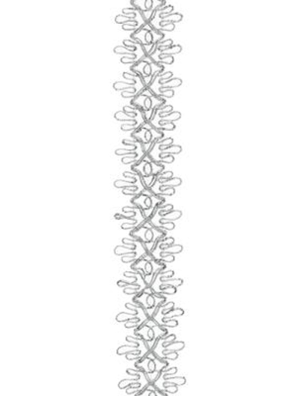 Тесьма серебро, ширина 2,6 см, в упавовке 25 метров Тесьма серебро, ширина 2,6 см, в упавовке 25 метров