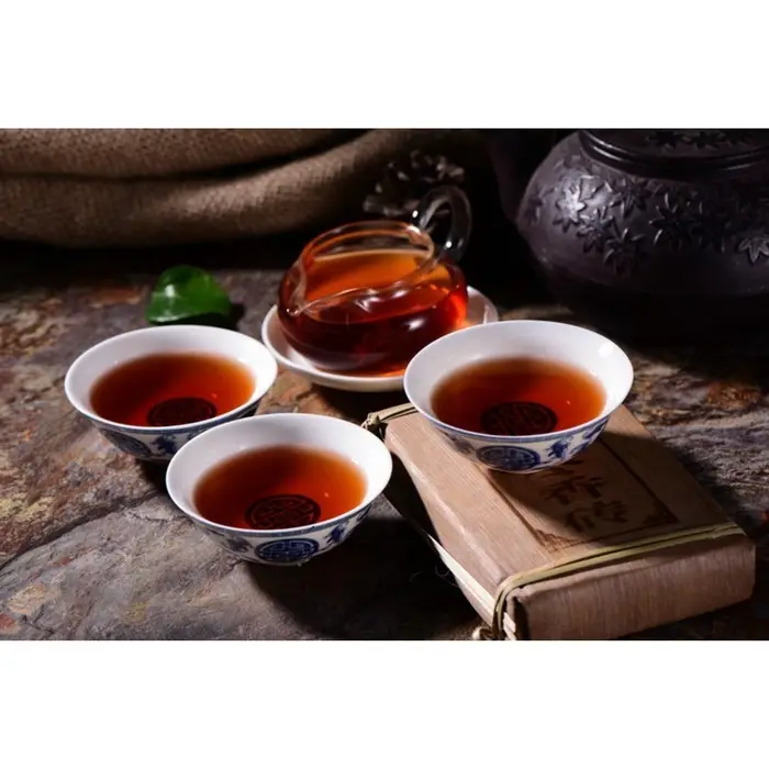 Чай чёрный китайский выдержанный &laquo;Шу Пуэр Bulang zao xiang zhuan&raquo;, 2020 г, кирпич, 250 г