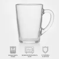 Кружка Luminarc &laquo;С добрым утром&raquo;, 320 мл, стекло, прозрачная