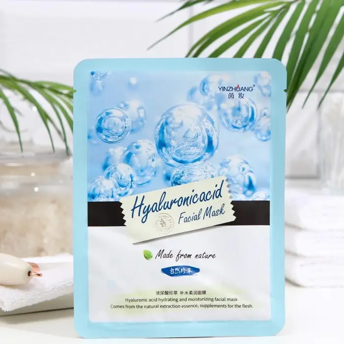 Тканевая маска для лица с гиалуроновой кислотой, увлажняющая Тканевая маска для лица с гиалуроновой кислотой, увлажняющая