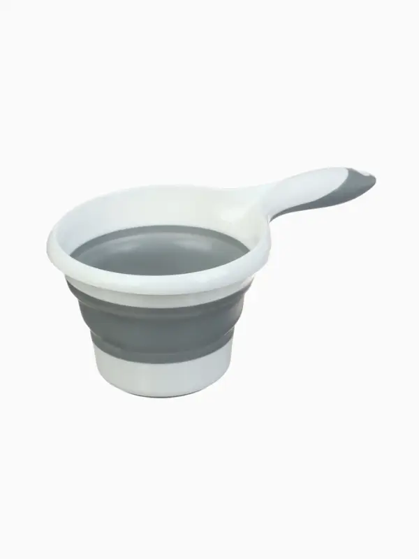 Ковшик для купания детский, складной, 1 л, цв. белый/серый Ковшик для купания детский, складной, 1 л, цв. белый/серый