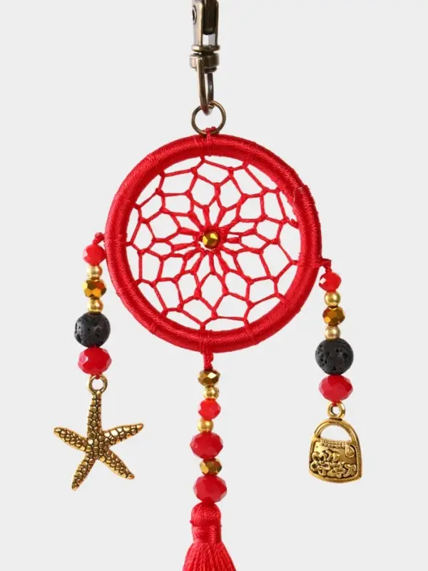 Брелок ловец снов, 17 см, красный Брелок ловец снов, 17 см, красный