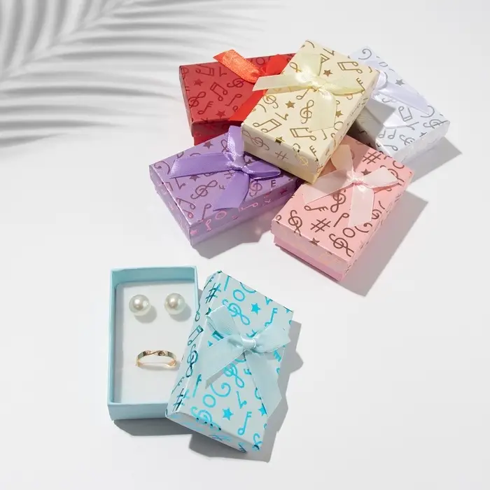 Коробочка подарочная под набор «Музыка», 5×8 (размер полезной части 4.5×7.5 см), МИКС, вставка белая Коробочка подарочная под набор «Музыка», 5×8 (размер полезной части 4.5×7.5 см), МИКС, вставка белая