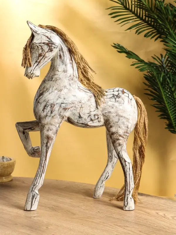 Сувенир интерьерный "Конь" дерево, 37х10х48 см