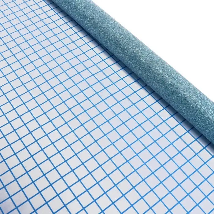 Пленка самоклеящаяся цветная deVENTE, 0,45 х 1 м, 100 мкм, бирюзовая с блёстками Пленка самоклеящаяся цветная deVENTE, 0,45 х 1 м, 100 мкм, бирюзовая с блёстками