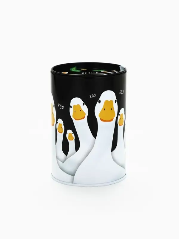 Копилка для денег &laquo;Банка. Кря&raquo;, металл, 8&times;12 см