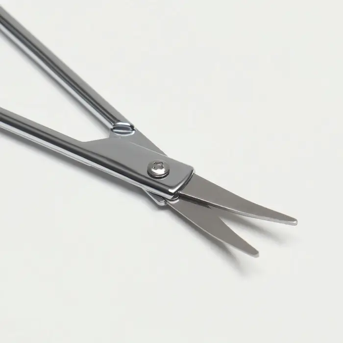 Ножницы маникюрные, для кутикулы, загнутые, узкие, 8.5 см