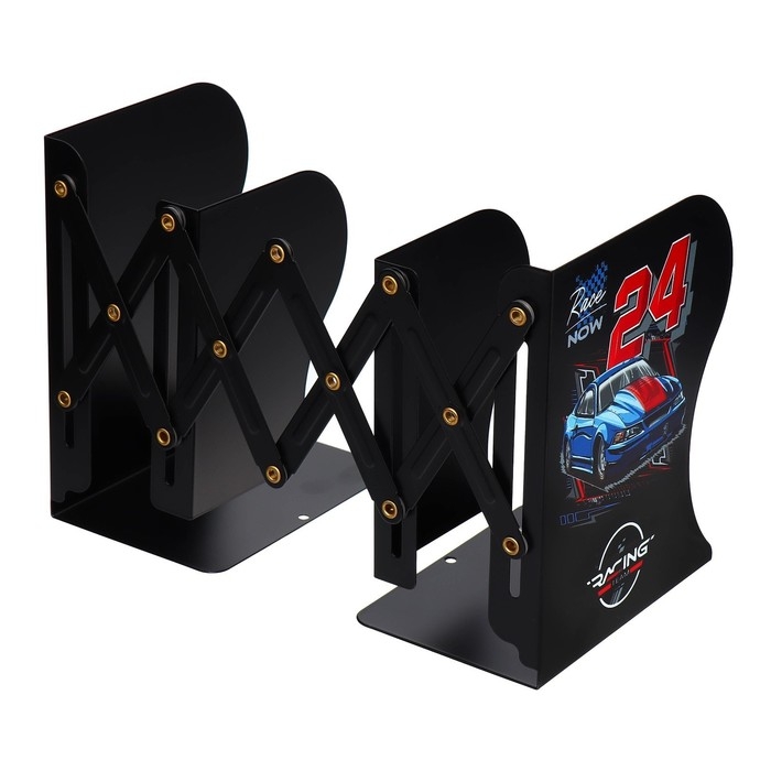 Подставка для книг металлическая deVENTE Racing, 190 х 147 х 90 мм, телескопическая Подставка для книг металлическая deVENTE Racing, 190 х 147 х 90 мм, телескопическая