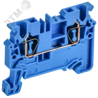 ARMAFIX Клемма пружинная CX2.5 BU 2,5мм2 проходная синяя IEK