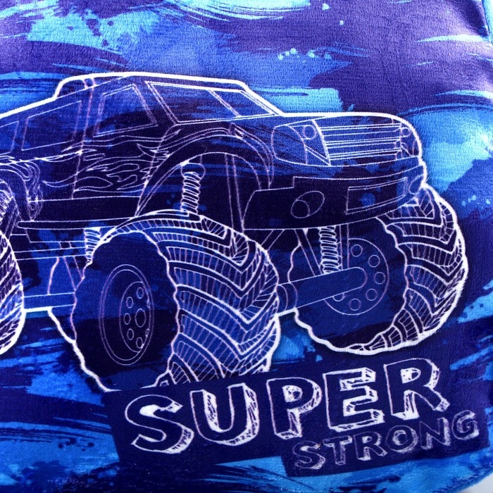 Рюкзак плюшевый детский для мальчика «Крутая тачка», 21х15 см