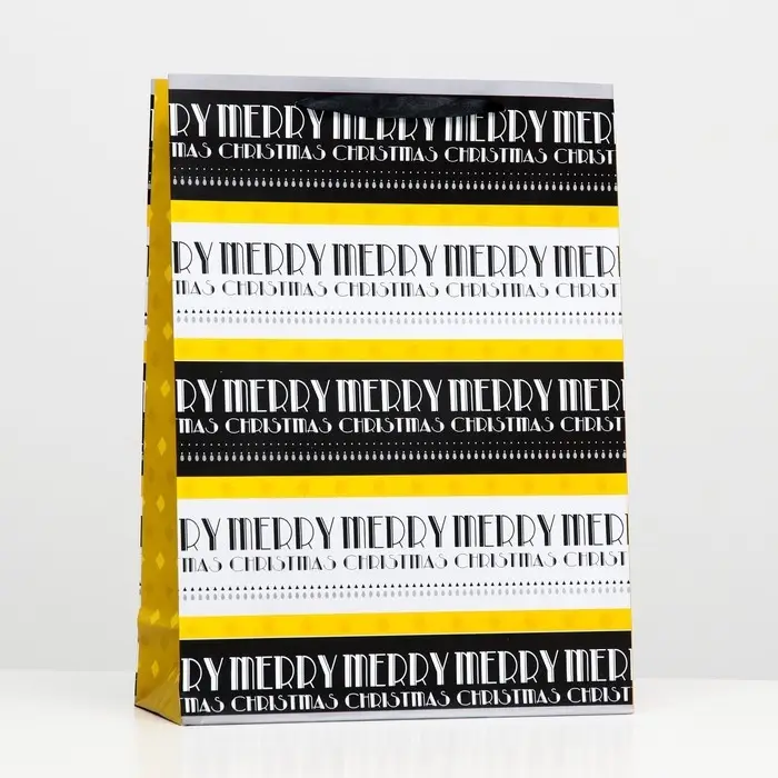 Пакет ламинированный Merry christmas 32×42×12 Пакет ламинированный Merry christmas 32×42×12