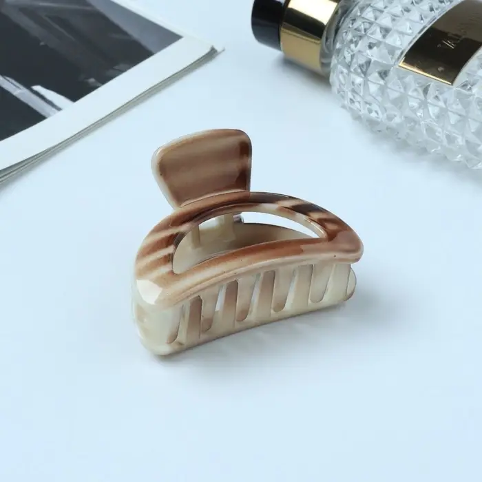 Крабик для волос «Виола», полосы, 6 см, МИКС Крабик для волос «Виола», полосы, 6 см, МИКС