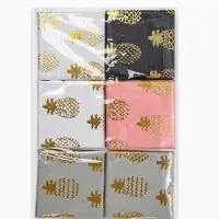 Коробочка подарочная под кольцо, серьги &laquo;Ананасы&raquo;, 5&times;5 см, (размер полезной части 4.5&times;4.5 см), МИКС