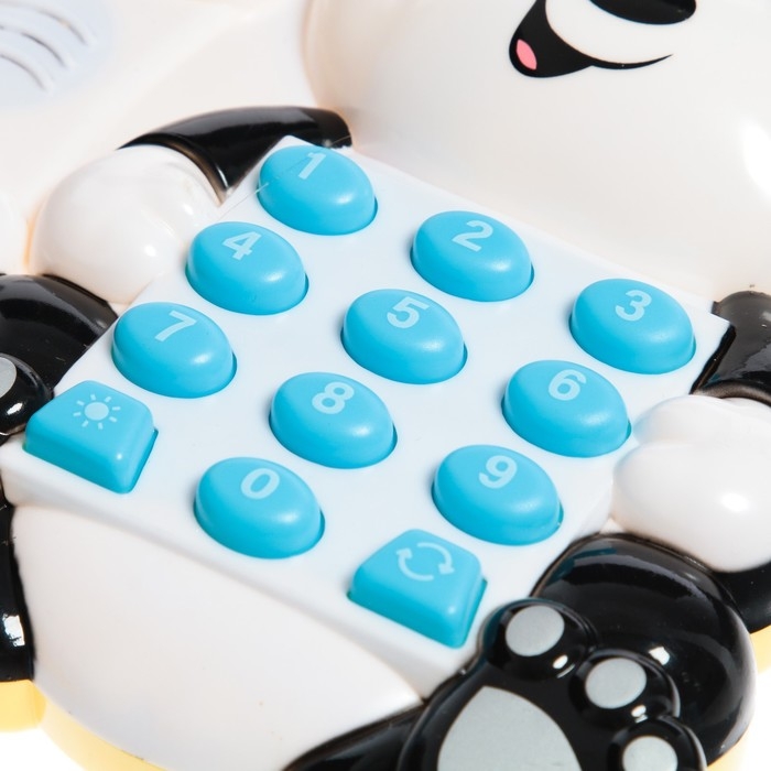 Музыкальный телефон &laquo;Милая панда&raquo;, звук, свет