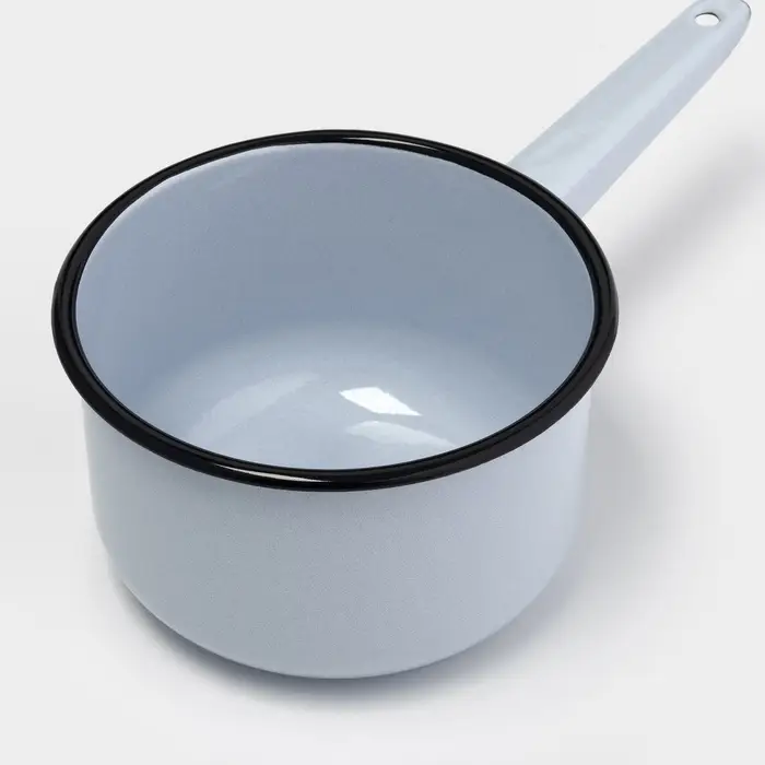 Ковш эмалированный цилиндрический, 1.5 л, МИКС