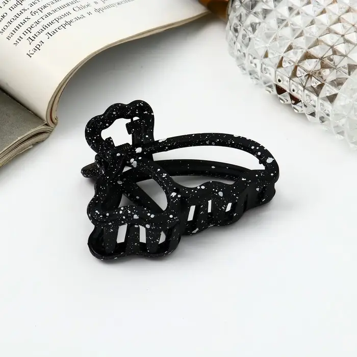 Крабик для волос «Флоранс», бабочка, 6.5 см, МИКС Крабик для волос «Флоранс», бабочка, 6.5 см, МИКС