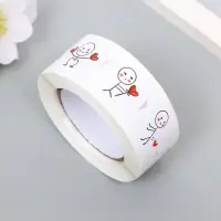 Наклейка бумага "Романтик" d=2,5 см 500 шт в рулоне 3х6,5х6,5 см Наклейка бумага "Романтик" d=2,5 см 500 шт в рулоне 3х6,5х6,5 см