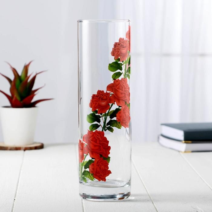 Ваза FLORA  Ваза FLORA "Цветочная поляна"  7,5х26,5см МИКС