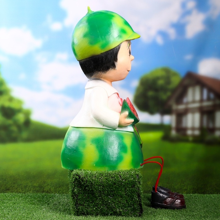 Садовая фигура Садовая фигура "Гном арбуз" 21х21х40см