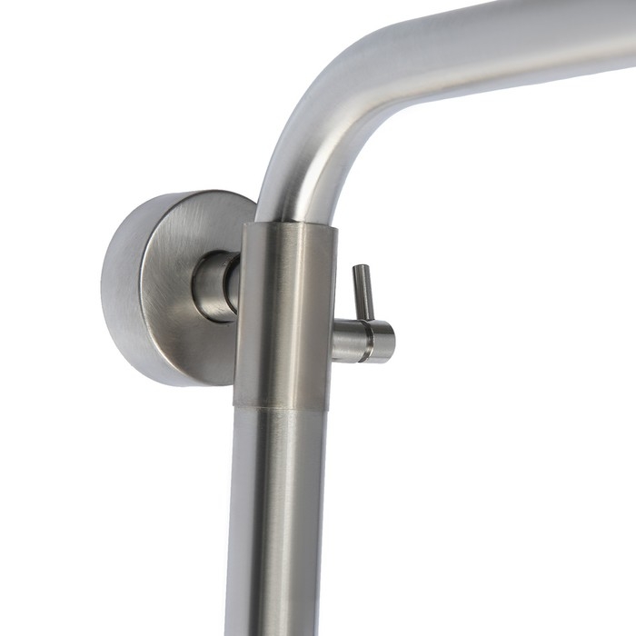 Душевая система ZEIN ZS-2, смеситель, тропическая и ручная лейка, нержавеющая сталь, сатин Душевая система ZEIN ZS-2, смеситель, тропическая и ручная лейка, нержавеющая сталь, сатин