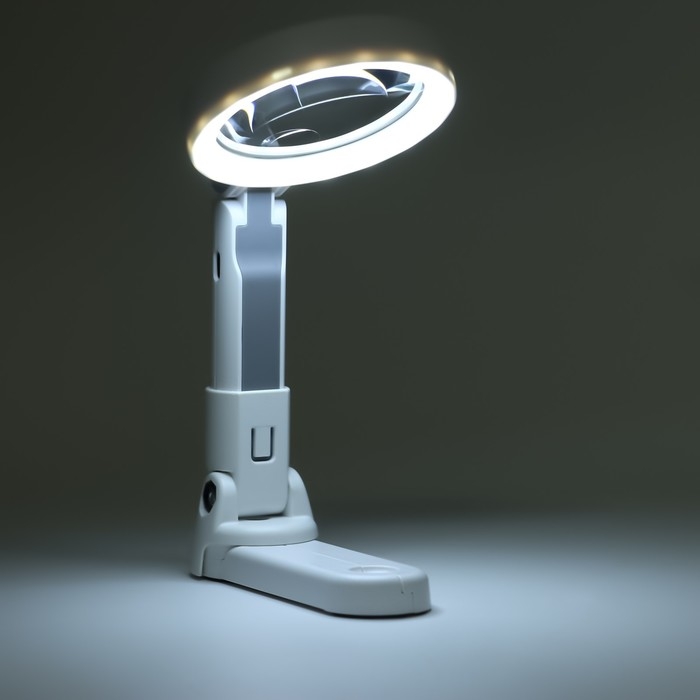 Лупа складная на подставке, кратность 5,11, линза 65мм Лупа складная на подставке, кратность 5,11, линза 65мм