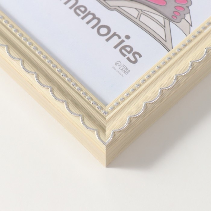 Фоторамка пластик Фоторамка пластик "Стиль бежевый" 10х15 см, бежевый