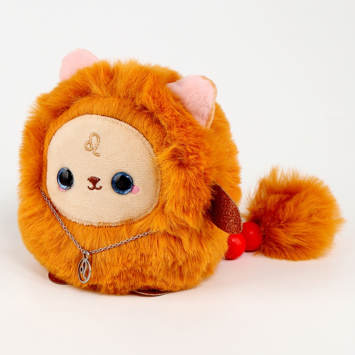 Мягкая игрушка — Зодиак «Создай своё украшение. Лев», с кулоном Мягкая игрушка — Зодиак «Создай своё украшение. Лев», с кулоном