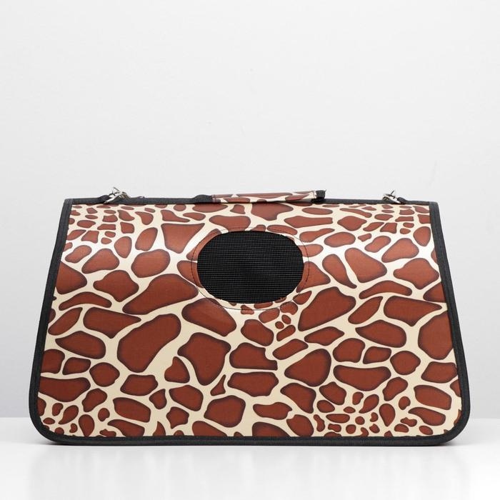 Сумка - переноска для животных  Сумка - переноска для животных "Жираф", размер L, 53 х 21 х 29 см