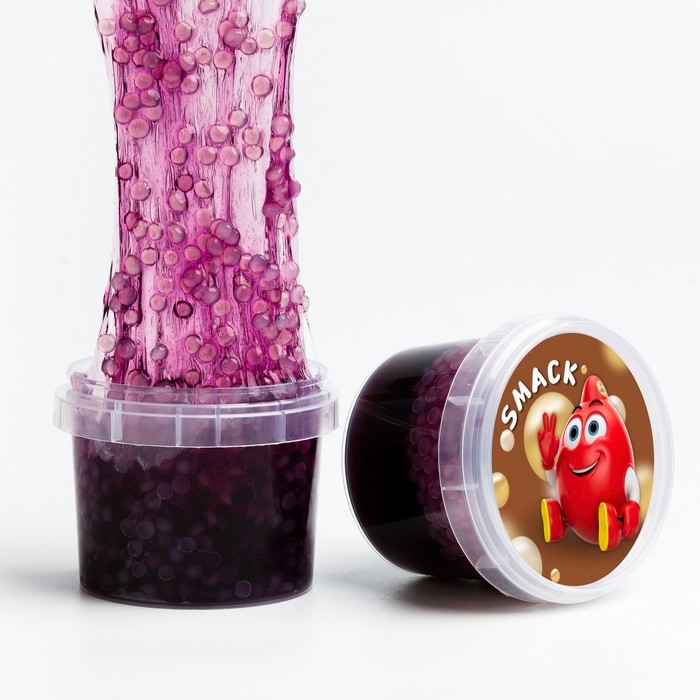 Слайм «Стекло», Smaсk с шариками, фиолетовый, 90 г Слайм «Стекло», Smaсk с шариками, фиолетовый, 90 г