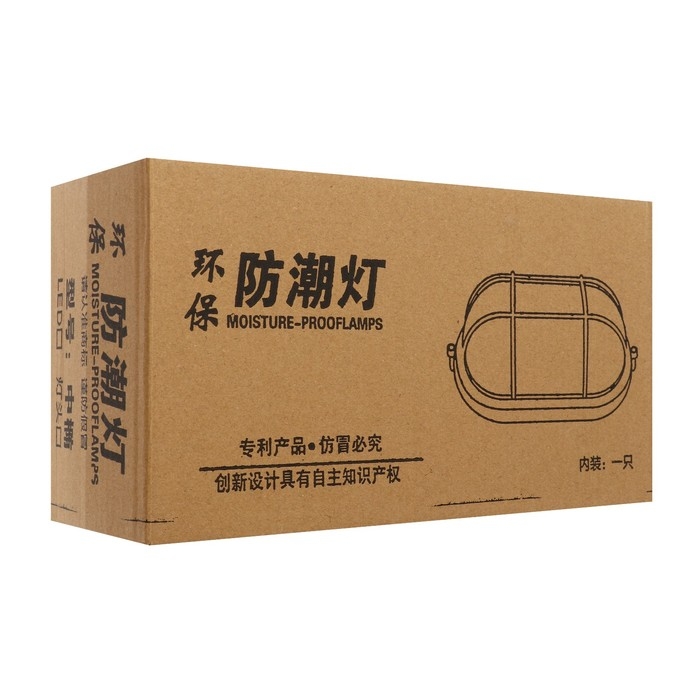 Светильник ЖКХ светодиодный, 6 Вт, IP54, 6500К, 220В, овал, пластик, белый Светильник ЖКХ светодиодный, 6 Вт, IP54, 6500К, 220В, овал, пластик, белый