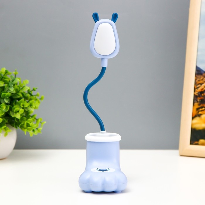 Настольная лампа "Лапка" 14xLED 3Вт USB АКБ МИКС 10,5х6,5х26 см RISALUX