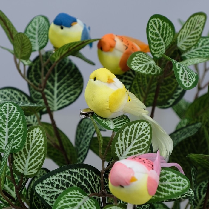 Декор на прищепке Декор на прищепке "Птица", микс, 10 х 4,5 х 5 см