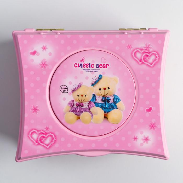 Шкатулка музыкальная Шкатулка музыкальная "Розовый ларец" 15х9х13,5 см