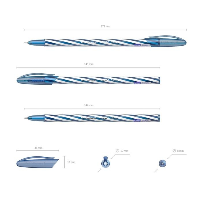 Набор ручек шариковых ErichKrause Neo Candy, 4 штуки, игольчатый узел 0,7 мм, чернила синие, корпус микс Набор ручек шариковых ErichKrause Neo Candy, 4 штуки, игольчатый узел 0,7 мм, чернила синие, корпус микс