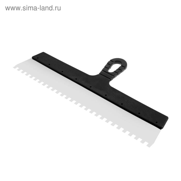 Шпатель зубчатый ЛОМ, 450 мм, зуб 8 мм, нержавеющая сталь Шпатель зубчатый ЛОМ, 450 мм, зуб 8 мм, нержавеющая сталь