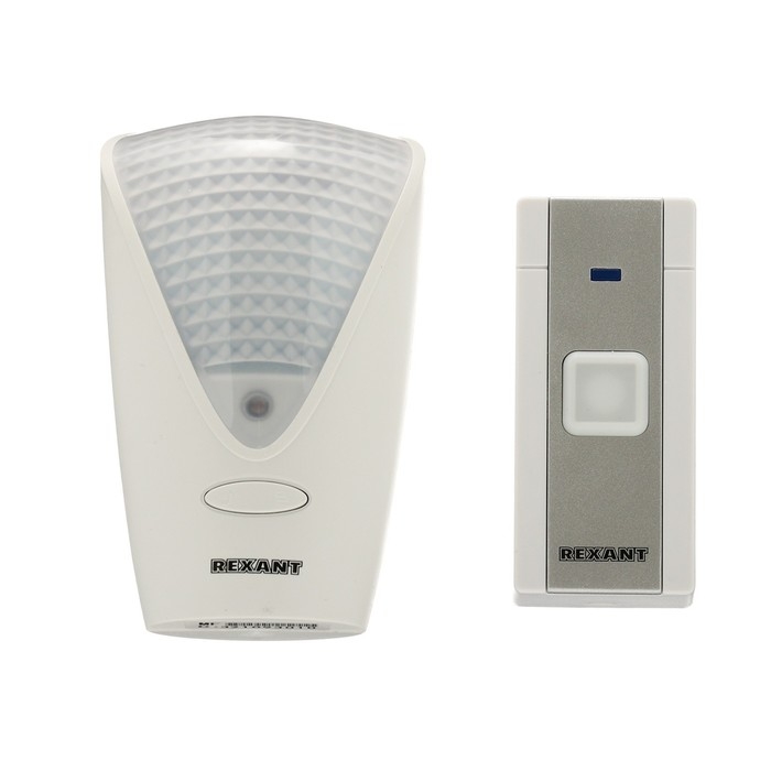 Звонок REXANT RX-7, беспроводной, 36 мелодии, 80 м, от батареек/220 В, белый Звонок REXANT RX-7, беспроводной, 36 мелодии, 80 м, от батареек/220 В, белый