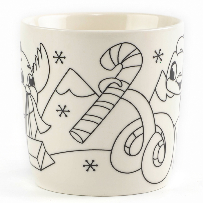 Новогодняя кружка под раскраску с игрушкой &laquo;Новый год! Змея&raquo;, 300 мл, набор для творчества, символ года 2025