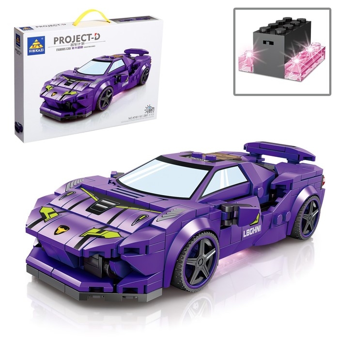 Конструктор Гонка &laquo;Скелер&raquo;, световые эффекты, 281 деталь