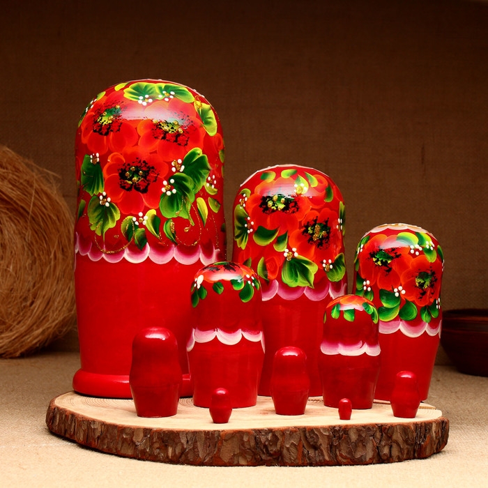 Матрёшка 10-кукольная  Матрёшка 10-кукольная "Татьяна", 23-27 см