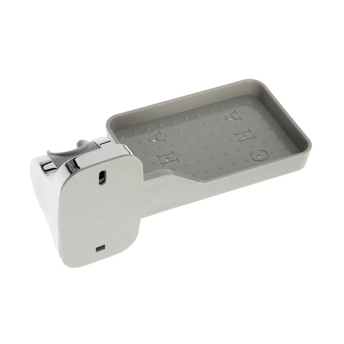 Держатель для душевой лейки Accoona A377, нерегулируемый, пластик, мыльница, хром Держатель для душевой лейки Accoona A377, нерегулируемый, пластик, мыльница, хром