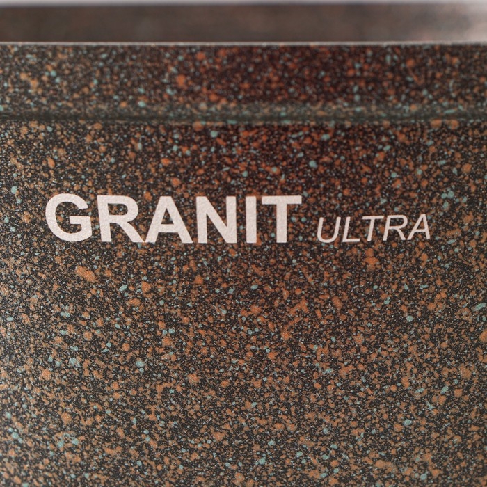Кастрюля-жаровня Granit ultra (original), 5 л, d=28 см, антипригарное покрытие, цвет чёрный Кастрюля-жаровня Granit ultra (original), 5 л, d=28 см, антипригарное покрытие, цвет чёрный