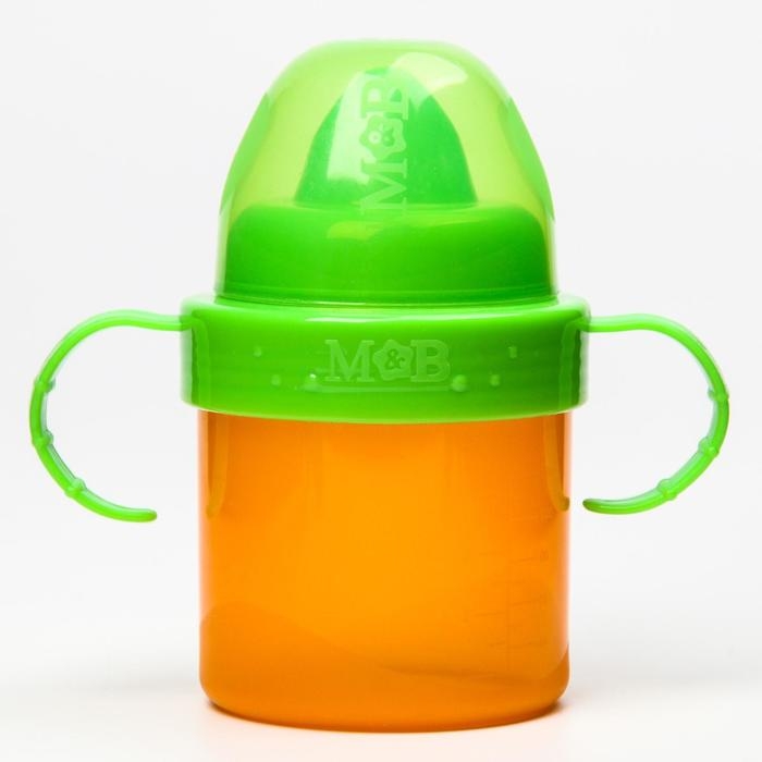 Поильник детский с твёрдым носиком, 150 мл., с ручками, цвет МИКС Поильник детский с твёрдым носиком, 150 мл., с ручками, цвет МИКС