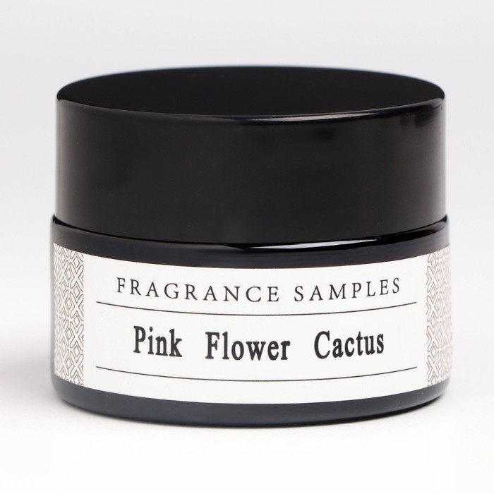 Свеча ароматическая в банке  Свеча ароматическая в банке "Розовый цветок кактуса", 12 гр